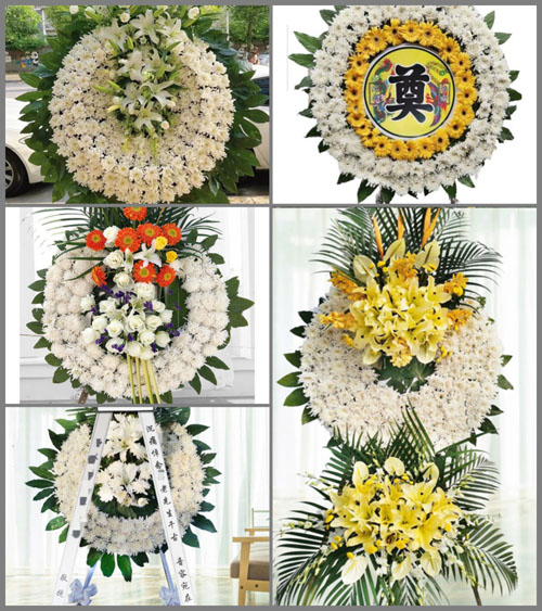 安徽阜阳市临泉县城关街道杜庄村花圈速递